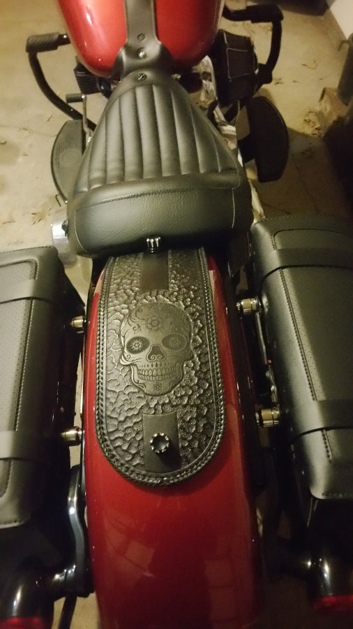 MCD Leather Fender Panel Bib For Harley Davidson – 8oz Premium