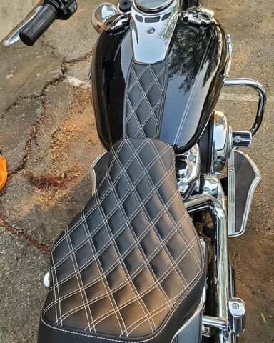 Custom Tank Bibs – Tagged "Softail Heritage" – Three Mutts Custom Leather