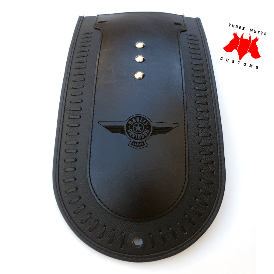 Fender Bib - 2018-2022 Fatboy - Spanish Lacing – Three Mutts Custom Leather