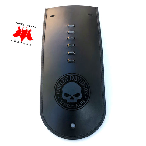 2018 + Softail Heritage engraved fender bib - OEM bar spots – Three ...