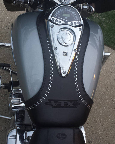 Protector De Tanque De Cuero Personalizado Para HONDA VTX1300 - Bike Beauty